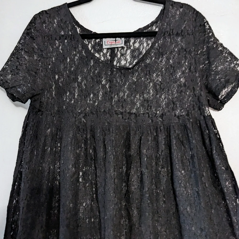 Vintage Lace Babydoll Dress - Picture 2 of 7